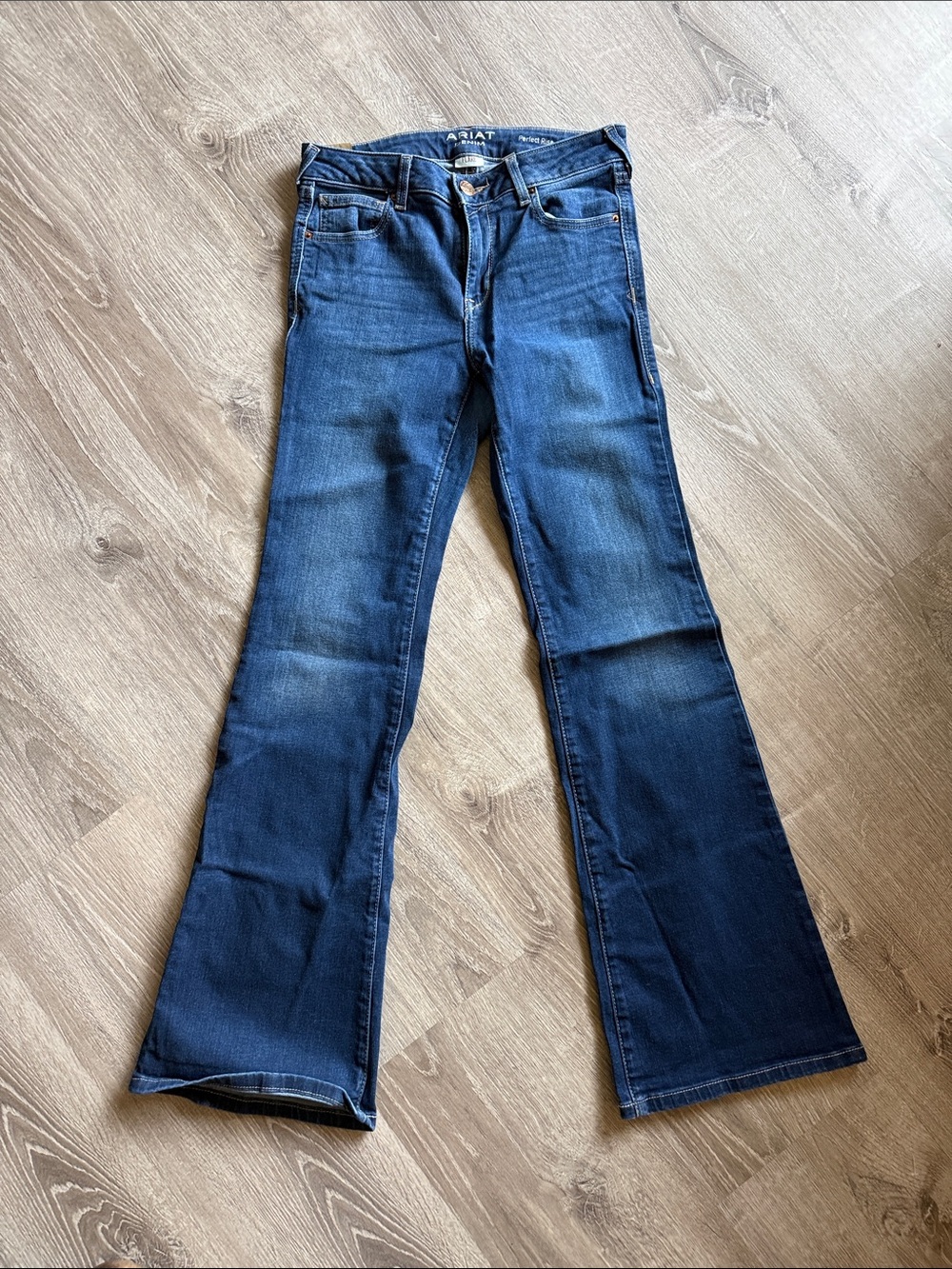 Ariat Women's Indigo Wide-Leg Flare Jeans